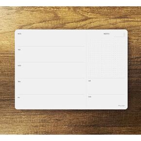 Weekly Planner Pad, Weekly To Do List Notepad, Tear Off Undated Weekly Planner Notepad, 50 Sheets, A4 Size (8,3" X 11,7"), Premium Thick Paper with Cardboard Back Support, Weekly Desk Planner by CLEVER SIGNS