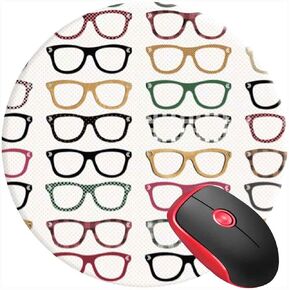 لوحة الماوس مستديرة للألعاب ، نظارة Mousepad Mousemat اللطيفة لموسيميت لمكتب كمبيوتر محمول كمبيوتر محمول كمبيوتر محمول كمبيوتر.