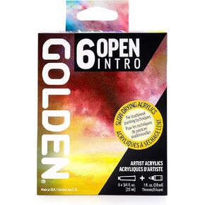 OPEN Slow-Drying Acrylics by GOLDEN, Mixing Set, Professional Acrylic Paint