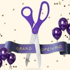 25 Inch Giant Purple Scissors - Large Grand Opening Scissors for Ribbon Cutting Ceremony Oversized Scissors for Business Openings Inaugurations and Special Events