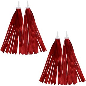 Red Bike Streamers Ribbon Bicycle Tassels for Vintage Bike Decorations