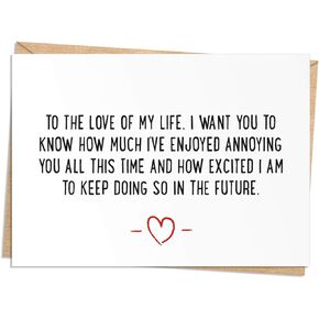 Seymour Butz Funny Birthday, Anniversary, or Valentine's Day Card -for Husband, Wife, Boyfriend, or Girlfriend