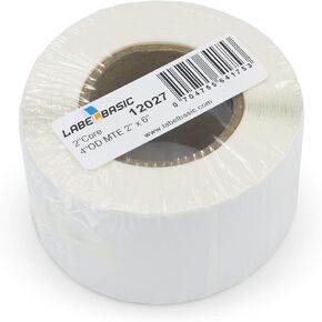 ملصقات Itkjet Matte 2 "× 6" لـ Epson TM-C3500 و TM-C3400 و Primera LX500 و LX400 ، 200 ملصقات/لفة على جوهر 2 بوصة