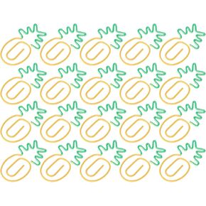 20Pcs Paper Clips, 2 Color Pineapple Shaped Bookmarks Planner Clip Pin and Rustproof Bookmark File Classification Clips Office Supplies School Gifts