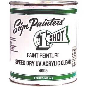 1-Shot Speed Dry UV Acrylic Clear 32 oz.