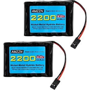 2PCS 6.0V 2200mah AA NiMH battery with Hitec connector for RC Car, remote control receiver, remote control aircraft, remote control high capacity rechargeable battery pack
