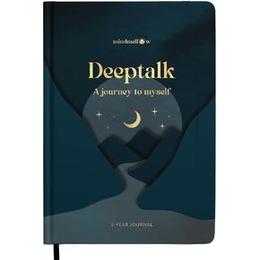 3-Year Gratitude Journal for Women "DEEPTALK SAHARA" – Guided One Line a Day Journal with Prompts for Habit Tracking & Self Care – 5 Minute Journal for Daily Mindfulness and Lasting Change
