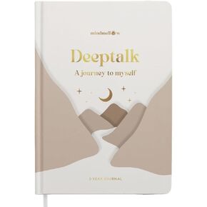 3-Year Gratitude Journal for Women "DEEPTALK SAHARA" – Guided One Line a Day Journal with Prompts for Habit Tracking & Self Care – 5 Minute Journal for Daily Mindfulness and Lasting Change