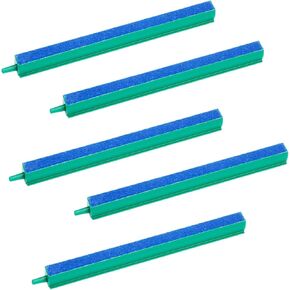 🔥 6 Inch Aquarium Air Stones Bar - Air Stone Kit with 5 Pcs Square Oxygen Diffuser Bubble Release Mineral Airstones for Fish Tank Pumps Small DWC Bucket Needs