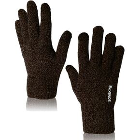 Winter Gloves for Men and Women, Cozy & Accurate Touch Screen Texting Gloves - 1 Pair, Microfiber Gloves for Cold Weather