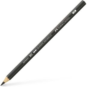 Faber-Castell Graphite Aquarelle Water-Soluble Single Pencil, 4B