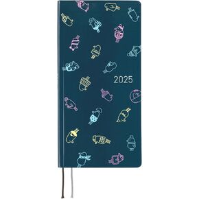 Hobonichi Techo 2025 Weeks [Japanese/Tall and Slim Size/April Start/Planner] Hobotoridori: Sparkling Hobotoridori