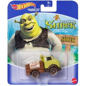 Hot Wheels Shrek Character Car, 1:64 Scale, Green