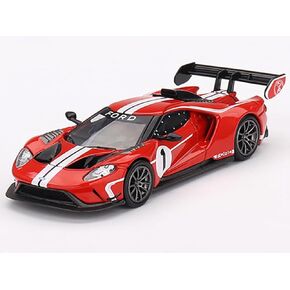 GT MK II #1 Rosso Alpha Red with White Stripes Limited Edition to 2760 Pieces Worldwide 1/64 Diecast Model Car by True Scale Miniatures MGT00603