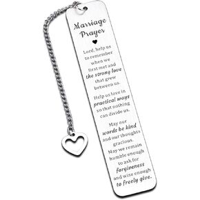 Wedding Registry Ideas, Marriage Prayer Wedding Gifts, Christian Bookmark Gifts for Women Wedding, Bridal Shower Gifts for Bride, Engagement Gifts for Couples, Wedding Gifts for Couples Newlyweds 2025