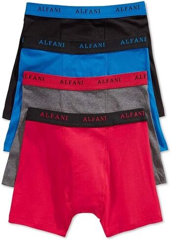 Alfani Men's 4 Pack. Cotton Boxer Briefs in Saudi Arabia