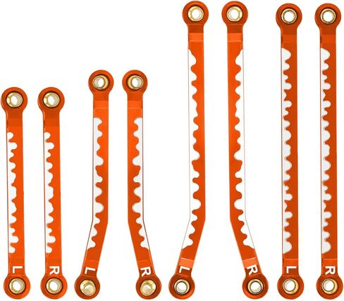 High Clearance Chassis Links Set Aluminum Suspension Links RC Linkage for 1/18 TRX4M Upgrade Parts RC Crawler, Orange Color in Saudi Arabia
