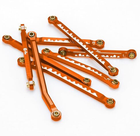 High Clearance Chassis Links Set Aluminum Suspension Links RC Linkage for 1/18 TRX4M Upgrade Parts RC Crawler, Orange Color in Saudi Arabia