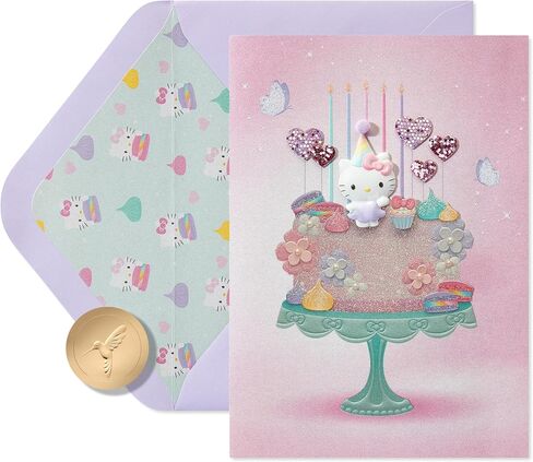 Papyrus Hello Kitty Birthday Card for Girl (Birthday Princess) in Saudi Arabia