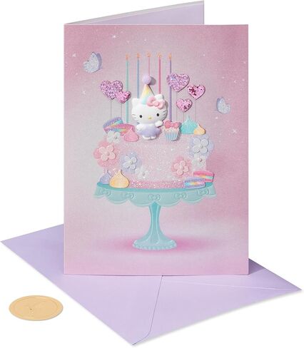 Papyrus Hello Kitty Birthday Card for Girl (Birthday Princess) in Saudi Arabia