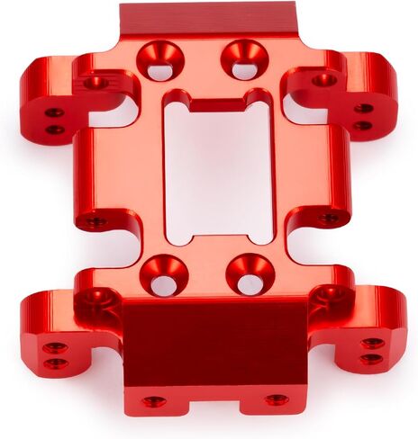 RCHUBAM 1/18 Redcat Ascent Center Skid Plate 1Pcs CNC Skid Plate Aluminum Transmission Mount Compatible with Redcat Ascent-18 1/18 Scale RC Rock Crawler Upgrades (Red) in Saudi Arabia