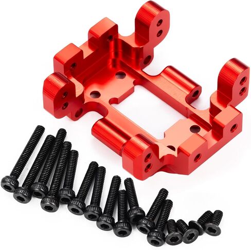 RCHUBAM 1/18 Redcat Ascent Center Skid Plate 1Pcs CNC Skid Plate Aluminum Transmission Mount Compatible with Redcat Ascent-18 1/18 Scale RC Rock Crawler Upgrades (Red) in Saudi Arabia