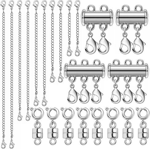 Magnetic Jewelry Clasps for Necklace Extender and Layering, Multiple Styles Magnetic Clasps for Necklace Bracelet Anklet in Saudi Arabia