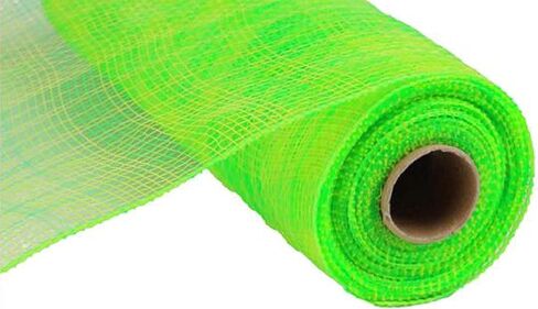 Multi Stripe Deco Poly Mesh Ribbon - 10 inch x 30 feet (Ivory, Brown, Natural) in Saudi Arabia