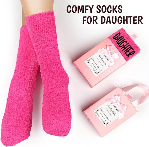 Funny Mom Socks Fuzzy, Best Mom Ever Gifts - #1 Mom Christmas Gifts for Mom Gifts from Daughter Son, Holiday Xmas Happy Birthday Gifts for Mom Wife, Presents for Mom Stocking Stuffers for Mom (Pink) in Kuwait