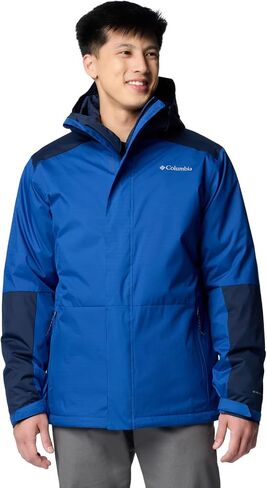Columbia Men's Point Park Interchange Jacket, Dark Stone/Delta/Black, X-Large in Saudi Arabia