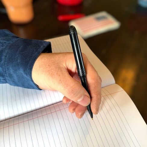 Pokka Pen - the USA Made Pocket Pen – 8 Pack – compact, affordable, lightweight, EDC black ink ballpoint pen – waterproof and floats – carries small, writes big (Black) in Kuwait