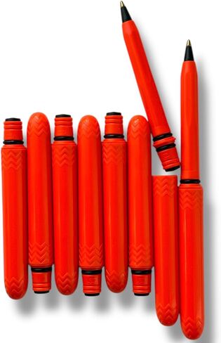 Pokka Pen - the USA Made Pocket Pen – 8 Pack – compact, affordable, lightweight, EDC black ink ballpoint pen – waterproof and floats – carries small, writes big (Black) in Kuwait