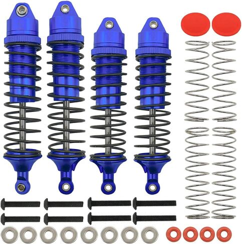 RCAWD صدمات سبيكة كاملة لـ Arrma 1/10 Gorgon 4x2 Mega 550 ترقيات الصدمة الخلفية الأمامية الجزء الأحمر in Kuwait