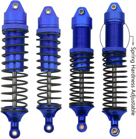 RCAWD صدمات سبيكة كاملة لـ Arrma 1/10 Gorgon 4x2 Mega 550 ترقيات الصدمة الخلفية الأمامية الجزء الأحمر in Kuwait