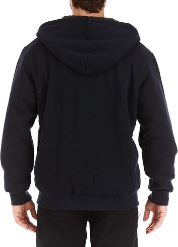 Smith's Workwear Men's Lined Fleece Jacket with Contrast Decorative Stitching, Black, Medium in Saudi Arabia