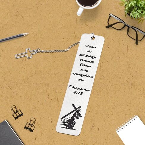 Metal Material Christian Bookmarks with Quote,Silver Bible Bookmark, Heart Bookmark for Reading and Serenity Prayer in Saudi Arabia