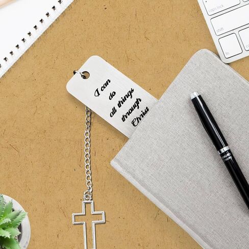 Metal Material Christian Bookmarks with Quote,Silver Bible Bookmark, Heart Bookmark for Reading and Serenity Prayer in Saudi Arabia