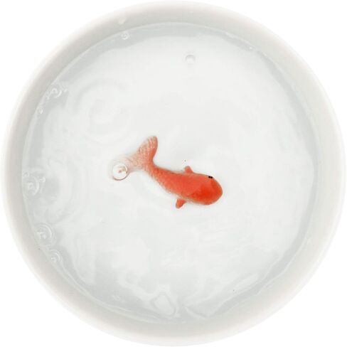 Suck UK - Goldfish Cat Bowl | Novelty Cat Water Bowl | Cats Food & Dog Food Dish | Non Slip Ceramic Pot | Pet Accessories | Feeding & Watering Supplies in Saudi Arabia