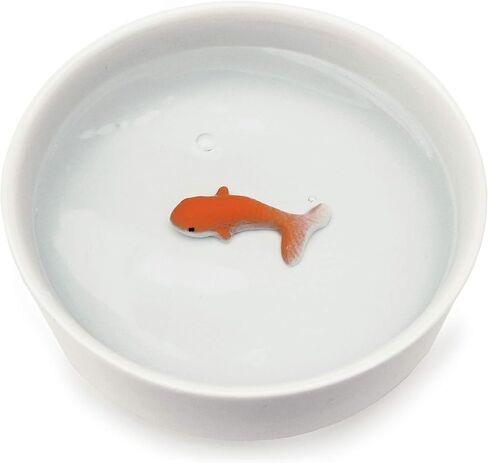 Suck UK - Goldfish Cat Bowl | Novelty Cat Water Bowl | Cats Food & Dog Food Dish | Non Slip Ceramic Pot | Pet Accessories | Feeding & Watering Supplies in Saudi Arabia