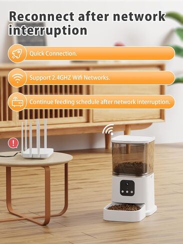 Automatic Cat Feeder with Camera - HD Video with Night Vision, 2.4G WiFi Pet Feeder with 2-Way Audio, Food Treat Dispenser for Cat & Dog, with APP Control and Timer, 6L Automatic Cat Feeder in Saudi Arabia