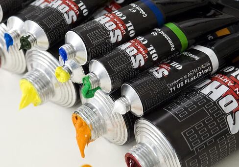 SoHo Urban Artist Oil Color Paint - Best Valued Oil Colors for Painting and Artists with Excellent Pigment Load for Brilliant Color - [Basic Set of 5-50 ml Tubes] in Saudi Arabia