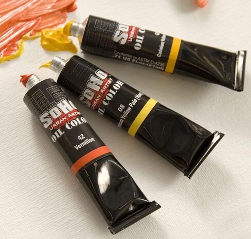 SoHo Urban Artist Oil Color Paint - Best Valued Oil Colors for Painting and Artists with Excellent Pigment Load for Brilliant Color - [Basic Set of 5-50 ml Tubes] in Saudi Arabia