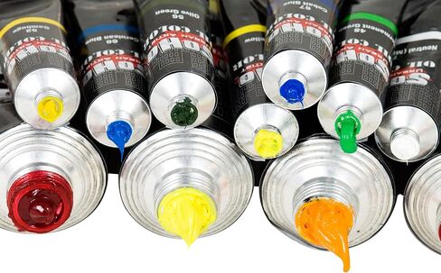 SoHo Urban Artist Oil Color Paint - Best Valued Oil Colors for Painting and Artists with Excellent Pigment Load for Brilliant Color - [Basic Set of 5-50 ml Tubes] in Saudi Arabia