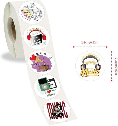 Animals Stickers - 500 Pcs Cartoon Corgi Round Seal Label PVC Decals Vinyl Decoration DIY Funny Creative Decor for KidsTeens Cute Self Adhesive Gift Stickers Envelope Seals Paster Motivational Rewards in Saudi Arabia