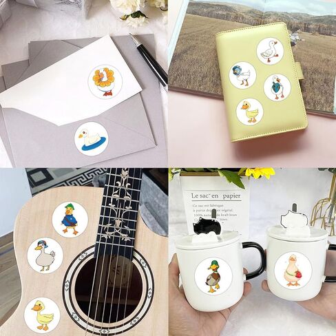Animals Stickers - 500 Pcs Cartoon Corgi Round Seal Label PVC Decals Vinyl Decoration DIY Funny Creative Decor for KidsTeens Cute Self Adhesive Gift Stickers Envelope Seals Paster Motivational Rewards in Saudi Arabia