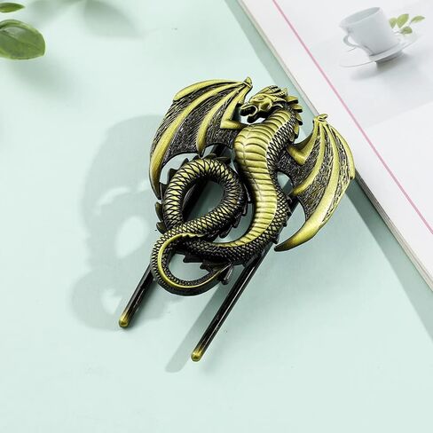 Bookmark,Dragon Metal Book Clip, Journal Clip, Book Page Holder Clip,Vintage Book Clips, Hold Journal Open While Writing and Free Your Hands, Gifts for Book Lovers, Readers, Writers (Dragon) in Kuwait