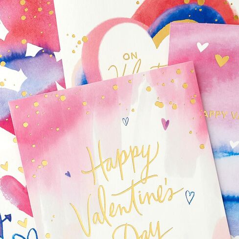 Hallmark Valentines Day Cards Assortment, Gold Foil and Watercolor (36 Cards and Envelopes) in Saudi Arabia