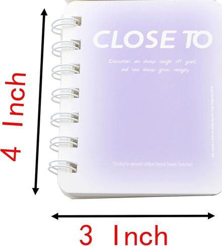 YIKANGHENG 4 Pcs A7 Small Spiral Notebook, 4 Inch x 3 Inch Soft Paper Cover 8 mm Ruled Pages 80 Sheets(160 Pages) Journals for Study and Notes (4 color) in Saudi Arabia