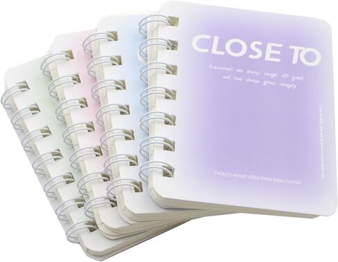 YIKANGHENG 4 Pcs A7 Small Spiral Notebook, 4 Inch x 3 Inch Soft Paper Cover 8 mm Ruled Pages 80 Sheets(160 Pages) Journals for Study and Notes (4 color) in Saudi Arabia
