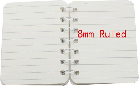 YIKANGHENG 4 Pcs A7 Small Spiral Notebook, 4 Inch x 3 Inch Soft Paper Cover 8 mm Ruled Pages 80 Sheets(160 Pages) Journals for Study and Notes (4 color) in Saudi Arabia